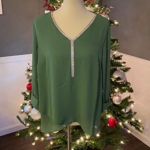 NWT Size Medium JM Collection Sparkle Top